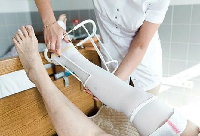 Μετεγχειρητική ώρα από τη λειτουργία στις φλέβες των ποδιών